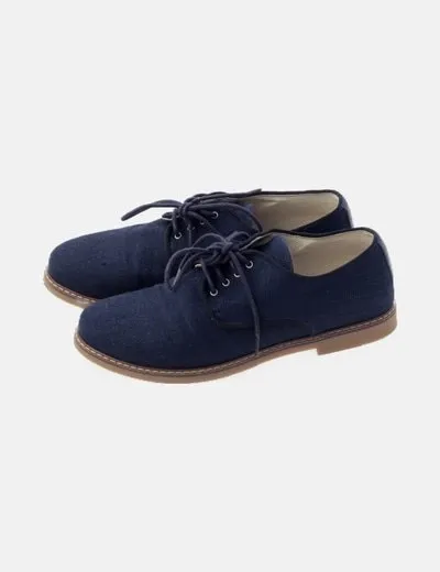 NoName Zapato azul acordonado