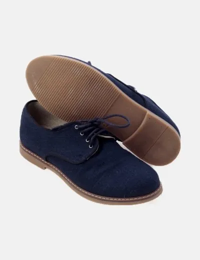 NoName Zapato azul acordonado