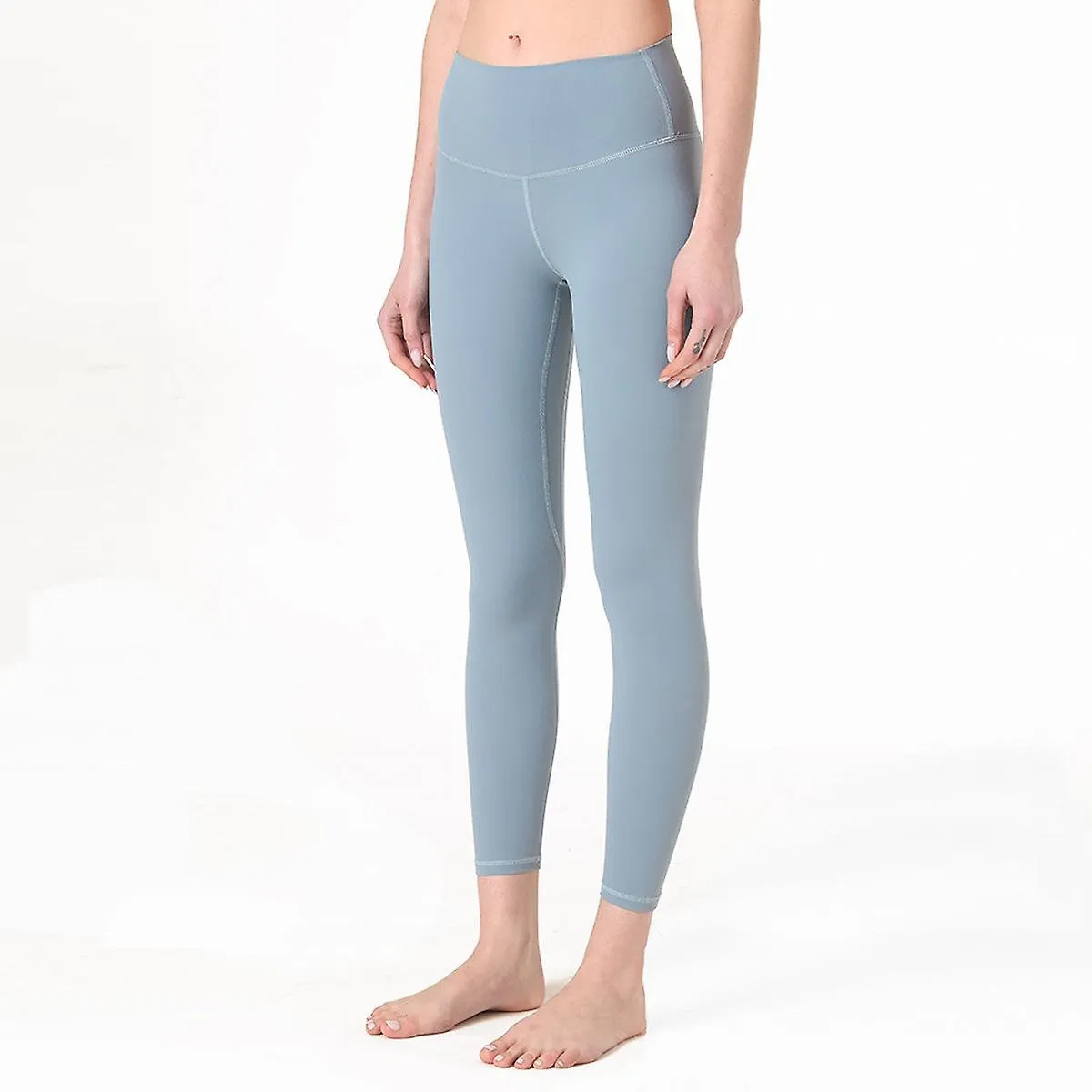 Nude Yoga Pants Women's High Waist Hip Lifting Running Tight Elastic Feet Sports Fitness Pants
