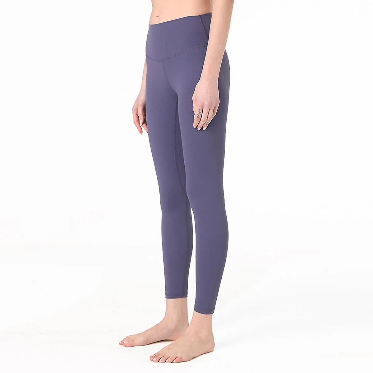 Nude Yoga Pants Women's High Waist Hip Lifting Running Tight Elastic Feet Sports Fitness Pants
