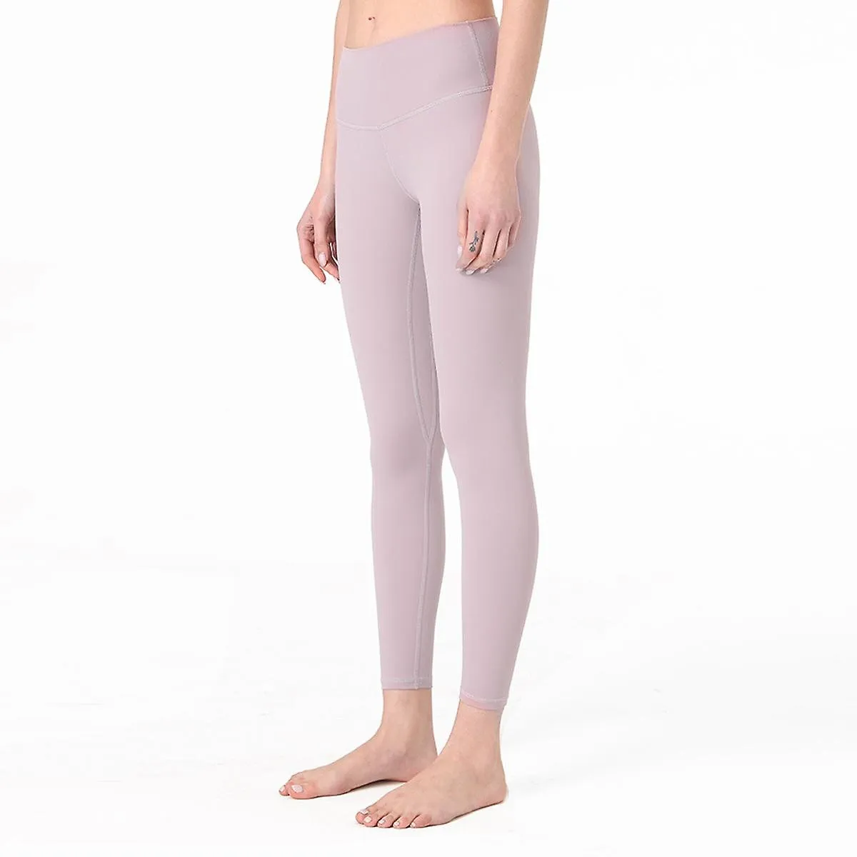 Nude Yoga Pants Women's High Waist Hip Lifting Running Tight Elastic Feet Sports Fitness Pants