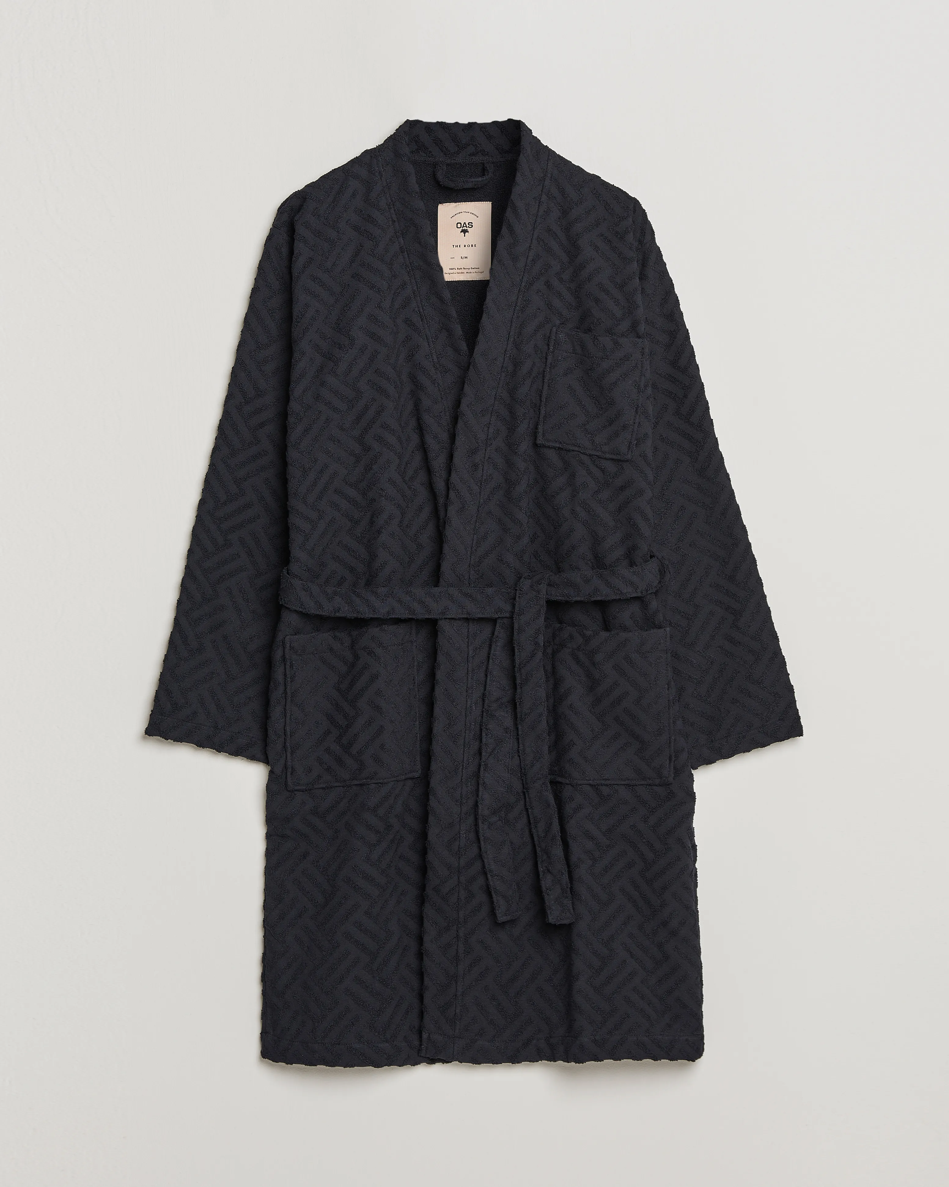 OAS Terry Robe Black Crossroad