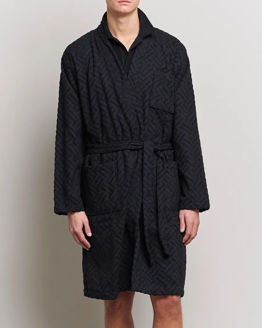 OAS Terry Robe Black Crossroad