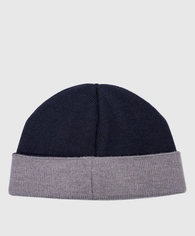 OFFWHITE BLUE CAP WITH LOGO PATTERN