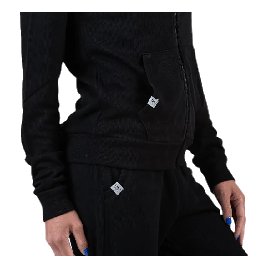 Only Play Jenna Zip Sweat Black
