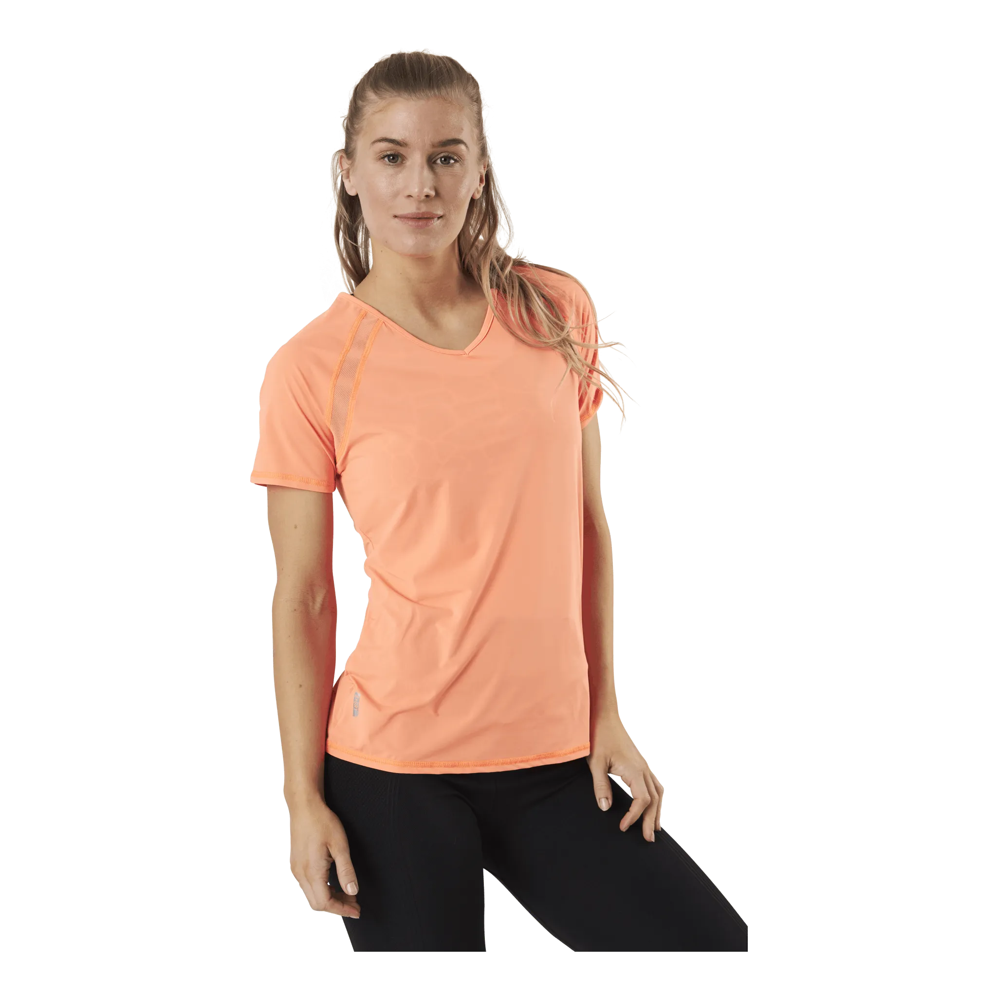ONLY PLAY PERFORMANCE TRAINING SS VNECK  TEE YELLOW