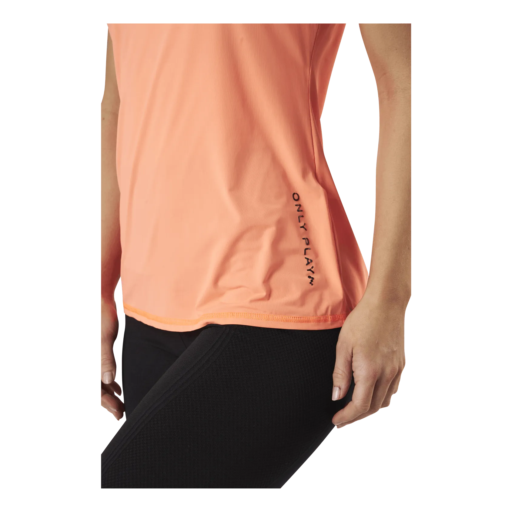 ONLY PLAY PERFORMANCE TRAINING SS VNECK  TEE YELLOW