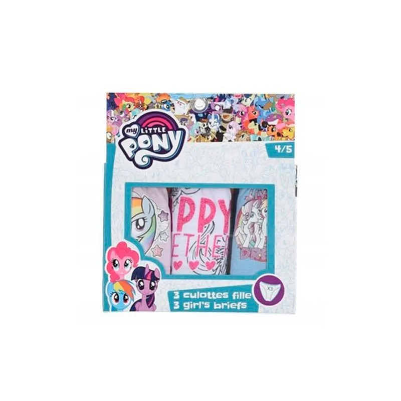 Pack 3 braguitas Little Pony
