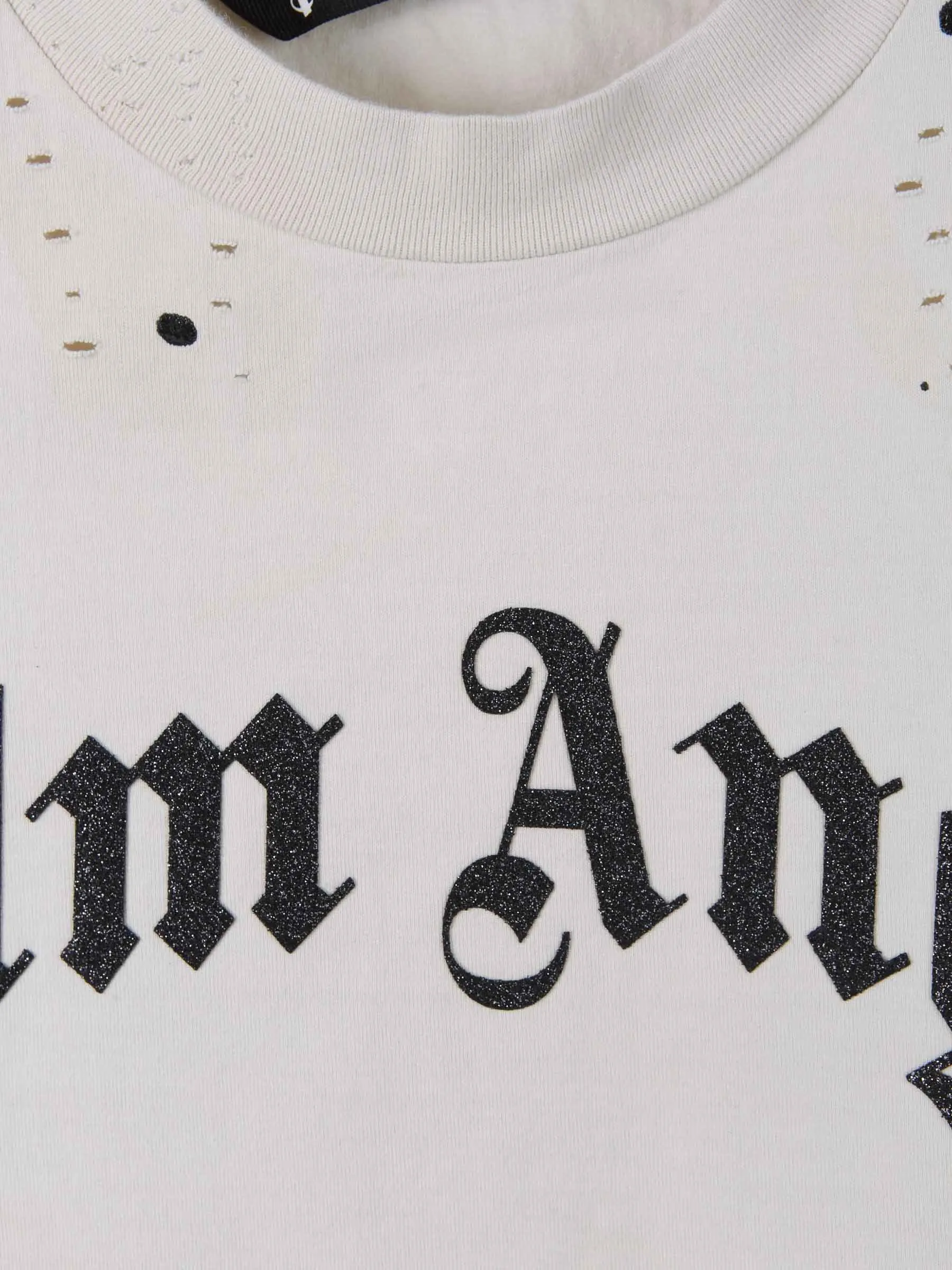 Palm Angels Camiseta Logo Glitter