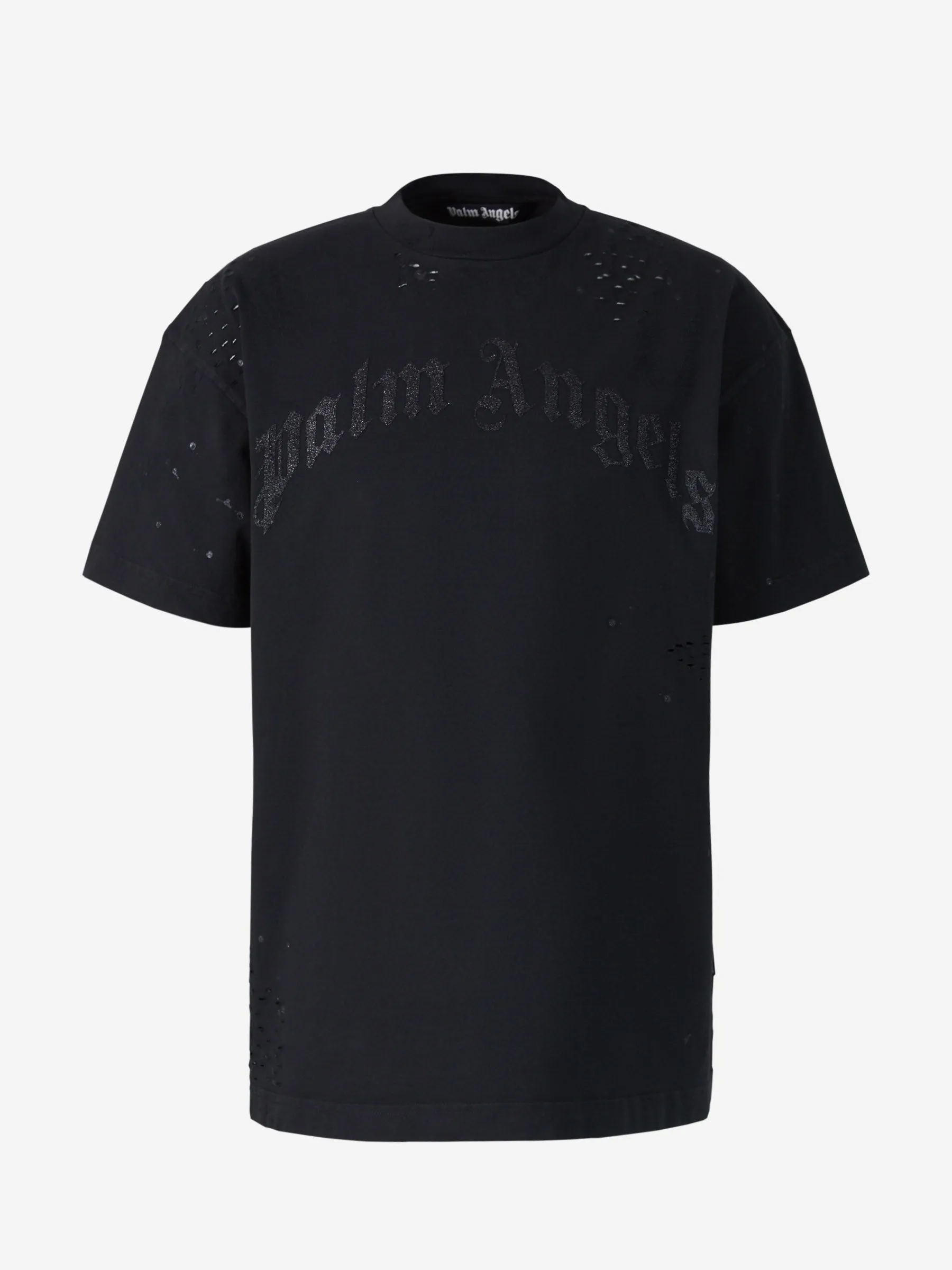 Palm Angels Camiseta Logo Glitter