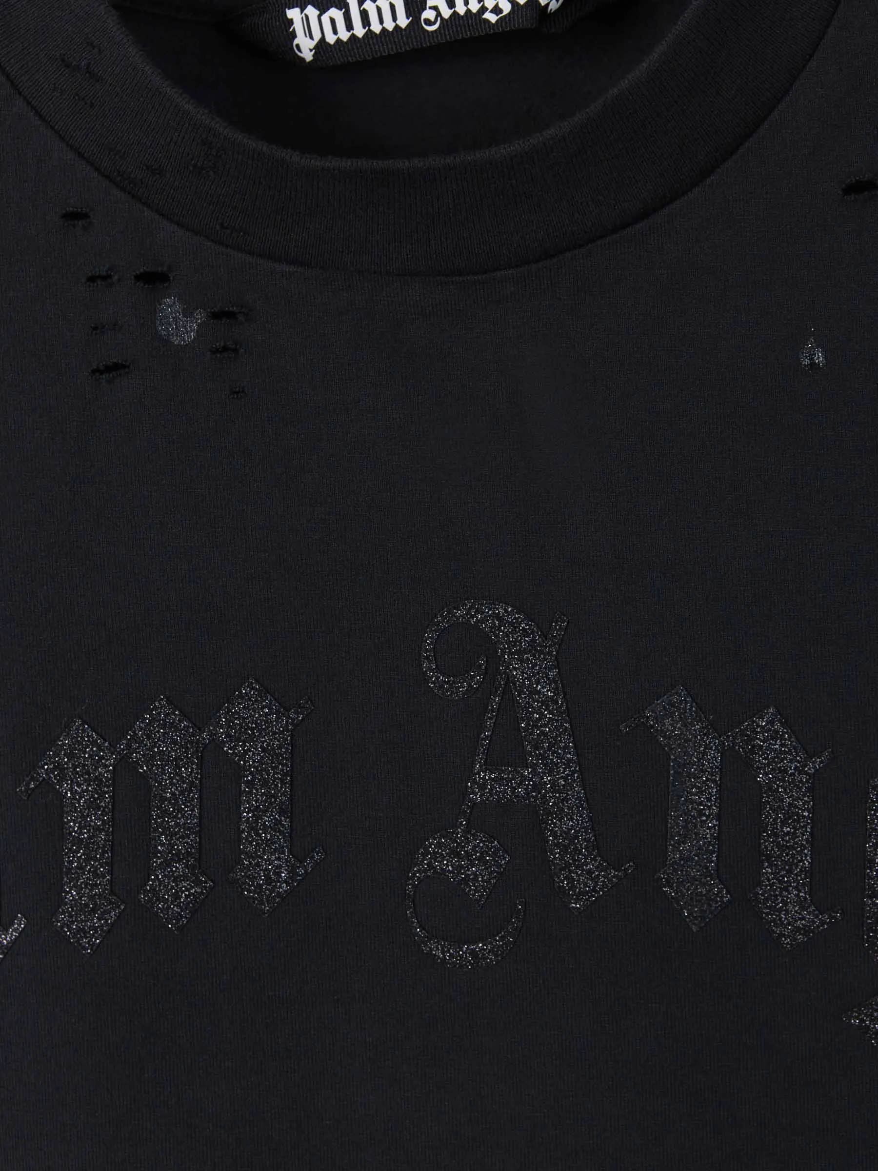 Palm Angels Camiseta Logo Glitter