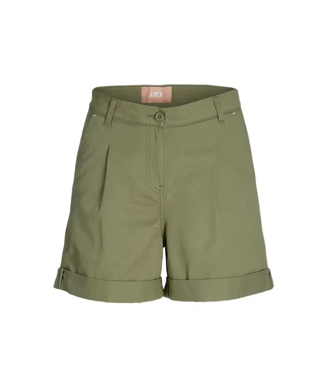Pantalones Jack & Jones Jxmaddy Rlx Ctn Hw Verde