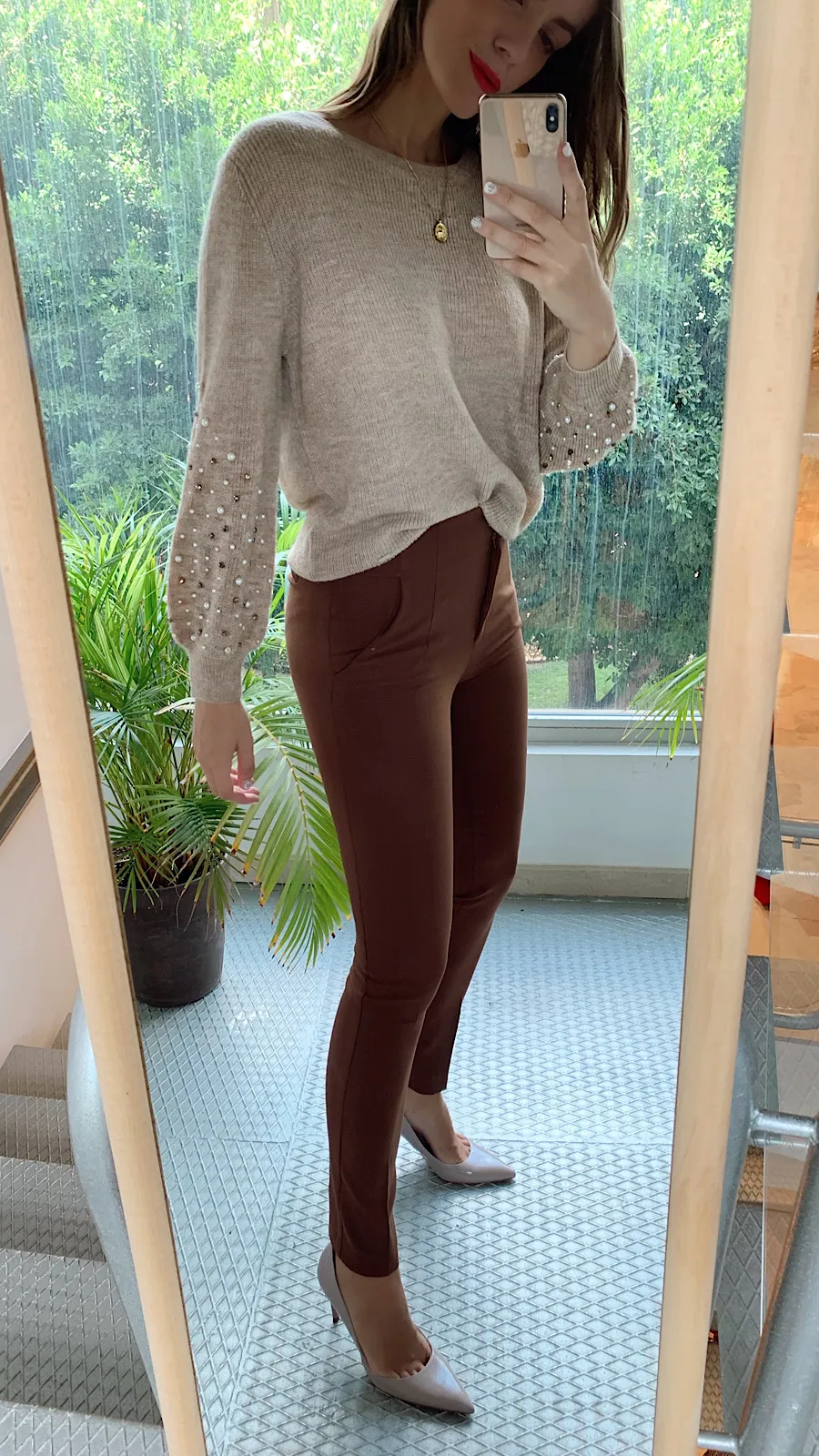 Pantalón Brown Tiro Alto