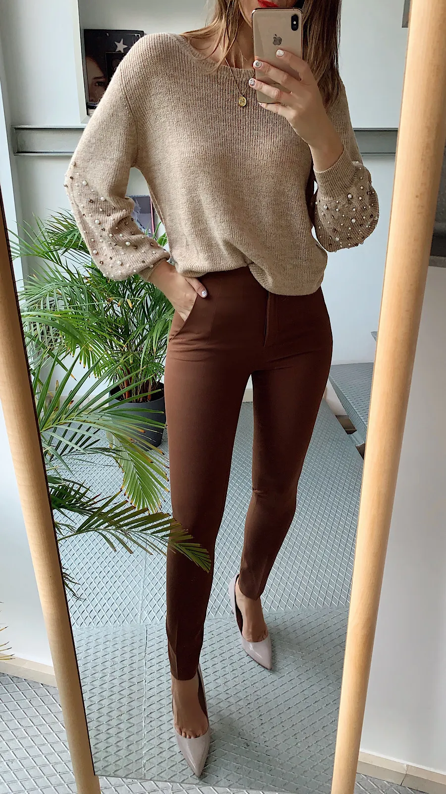 Pantalón Brown Tiro Alto