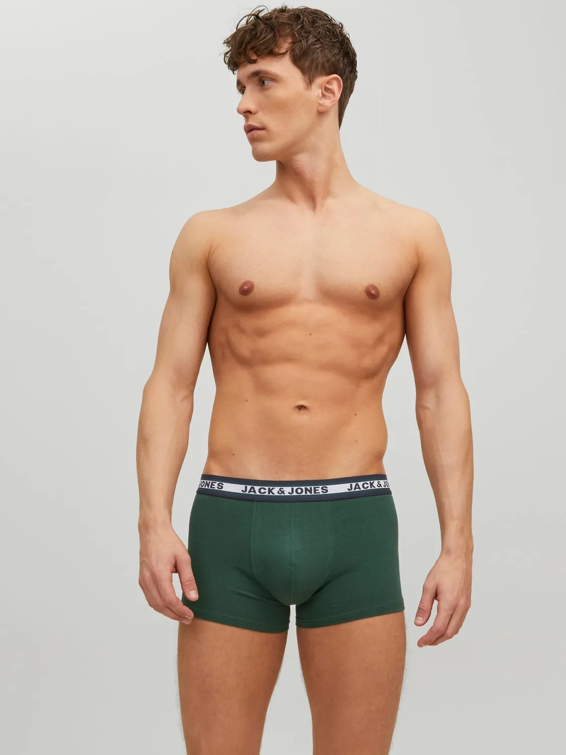 Paquete de 5 Boxers | Verde intermedio | Jack & Jones®