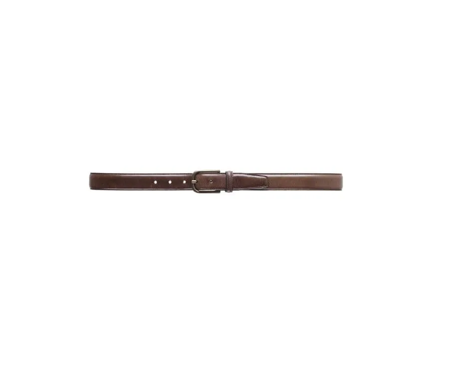 PATINA BROWN LEATHER BELT FOR MEN  SOUTHGATE