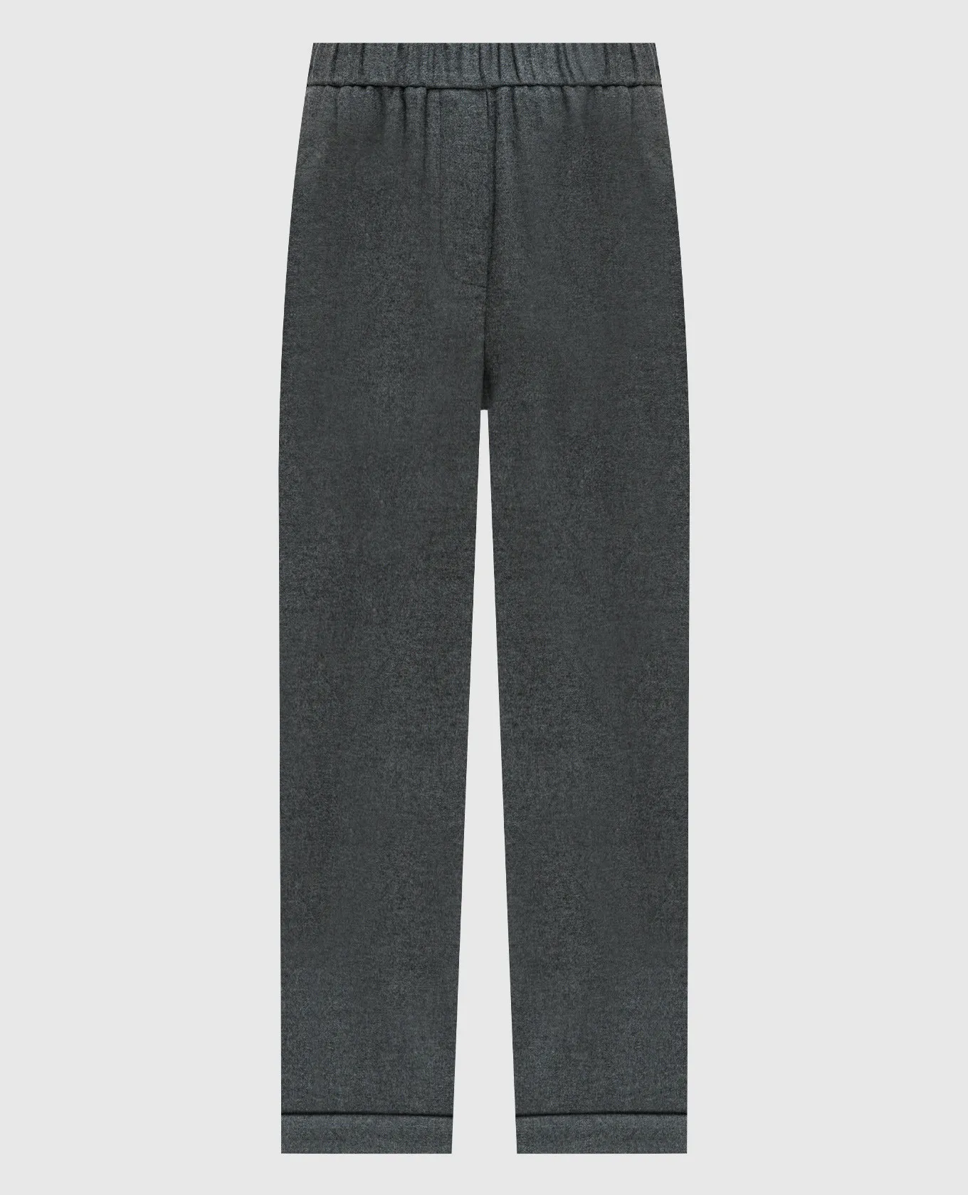 Peserico Gray melange pants with wool