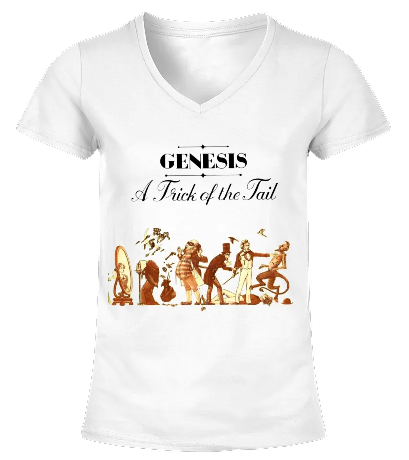 PGSRWT.YL. GENESIS  A TRICK OF THE TAIL CAMISETA CUELLO PICO MUJER