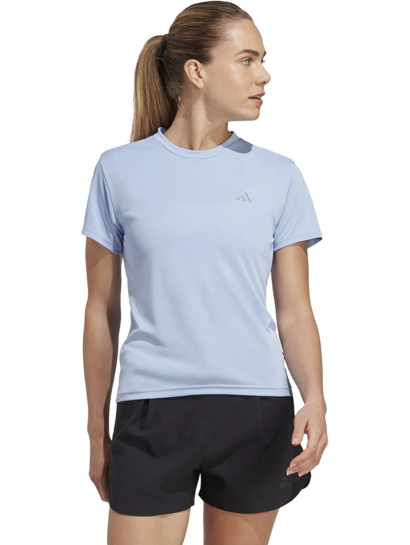 Playera Adidas Run It Azul Para Mujer