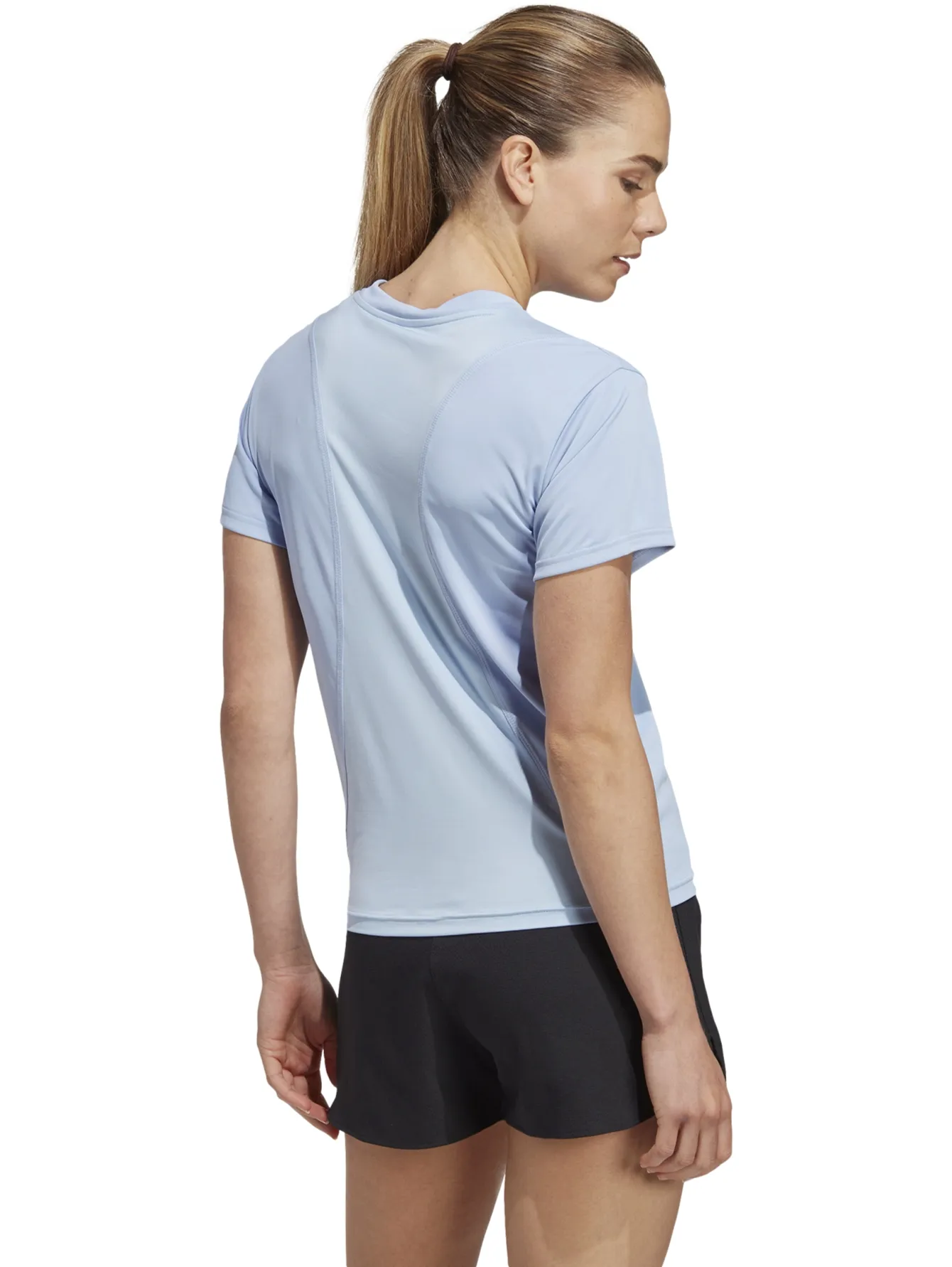 Playera Adidas Run It Azul Para Mujer