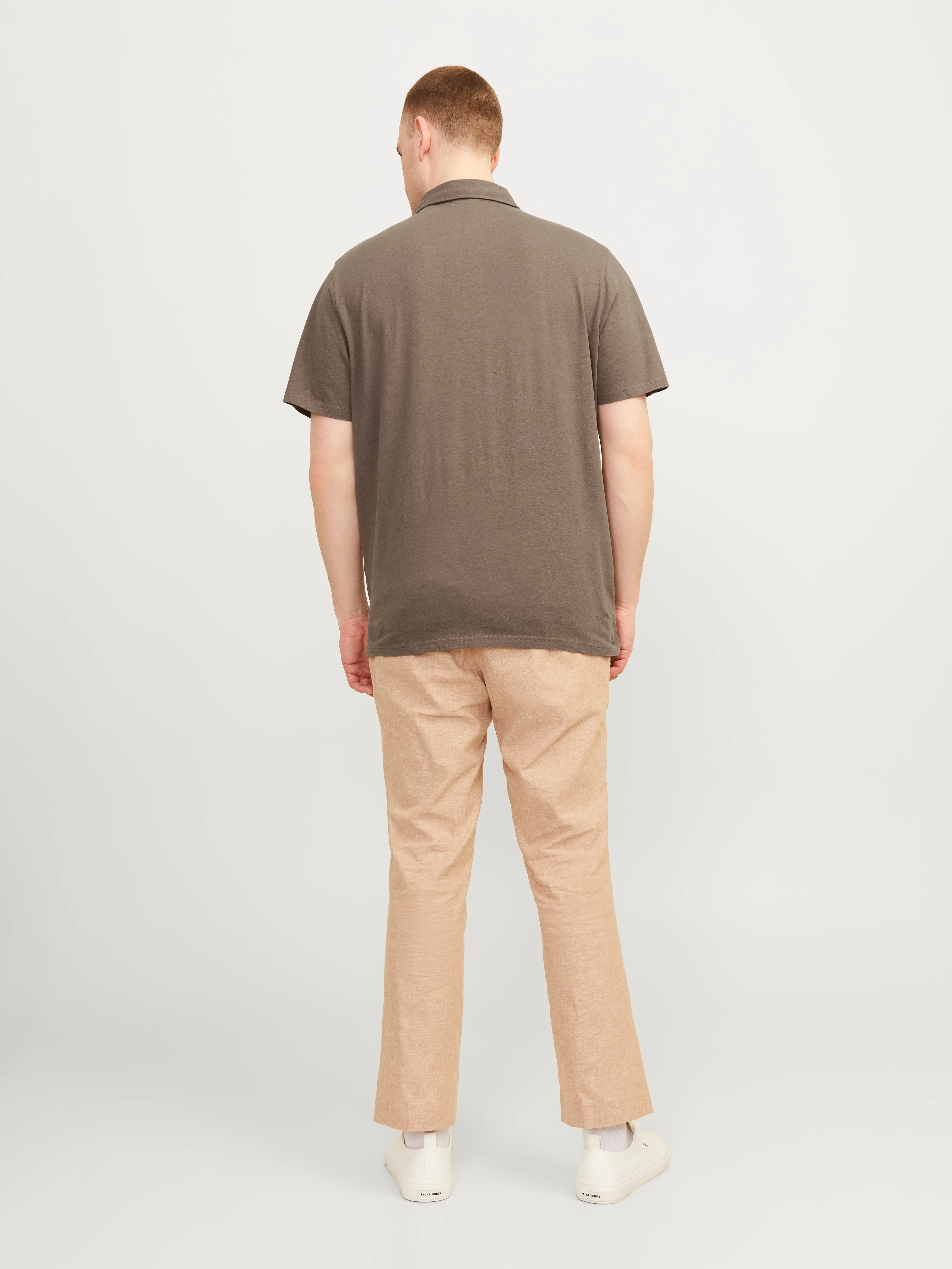 Plus Camiseta Liso | Marrón oscuro | Jack & Jones®