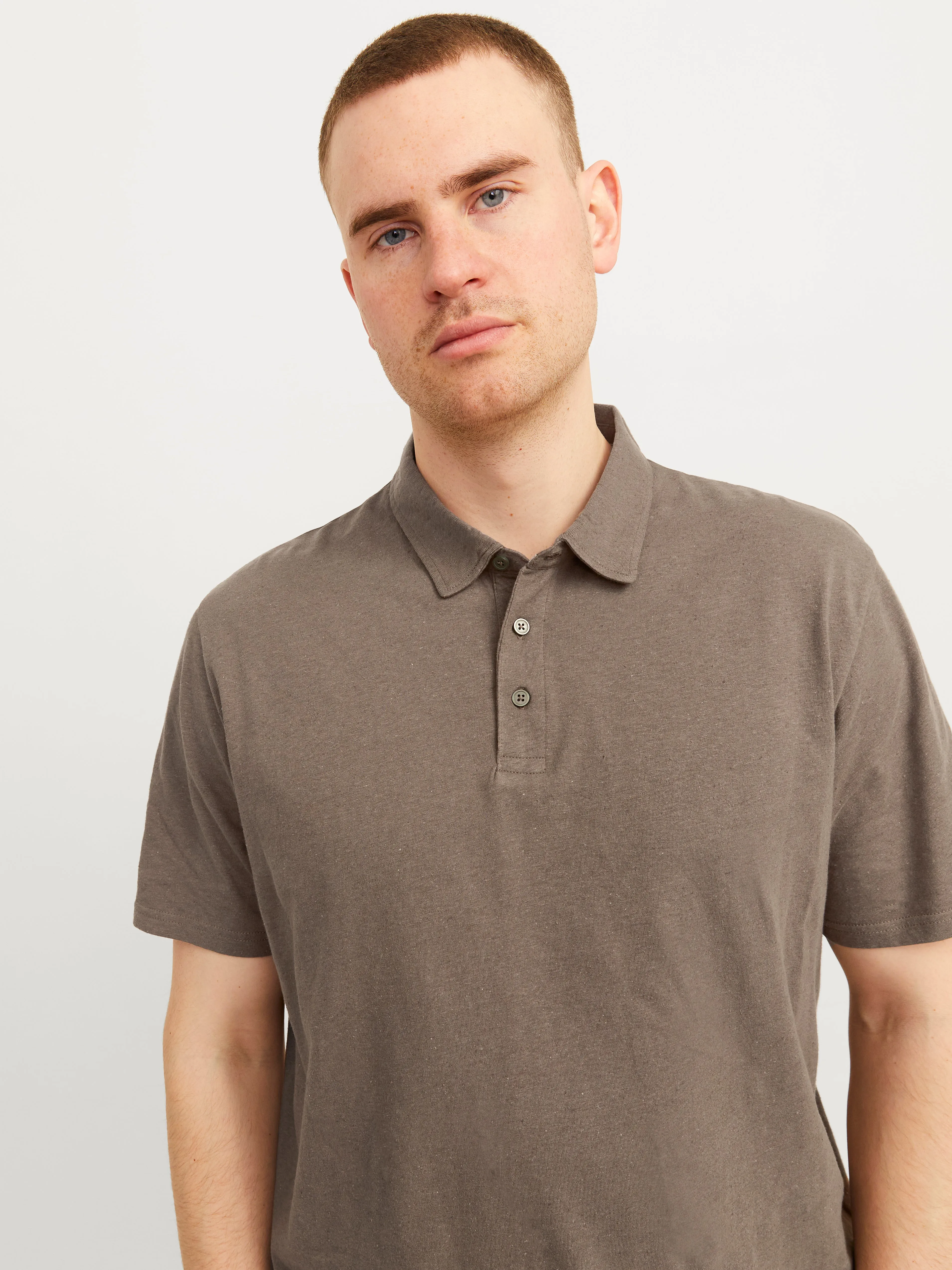 Plus Camiseta Liso | Marrón oscuro | Jack & Jones®