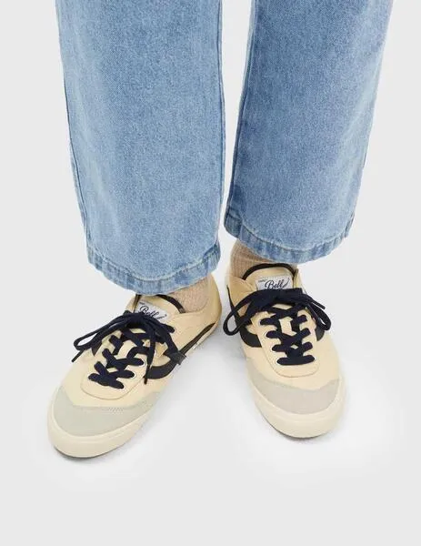 Pompeii Brand Bell Canvas Zapatilla beige para hombre