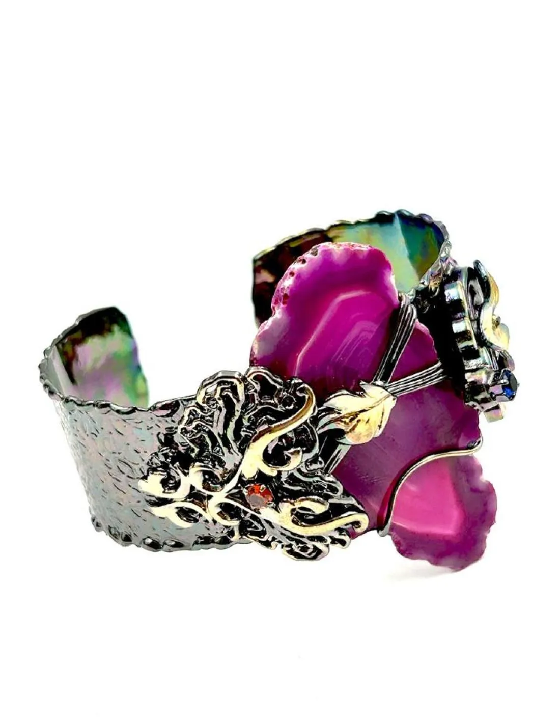 PULSERAS DE PIEDRA BUGAMBILIA PARA BODAS Y EVENTOS