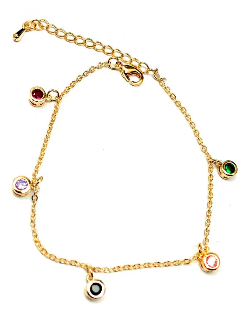 PULSERAS MUJER FINAS DE MODA CON CRISTALES  COLORES