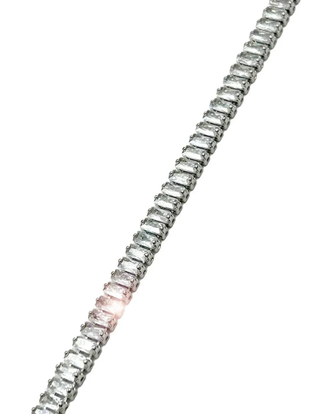PULSERAS PLATEADAS DE FIESTA CON CIRCONITAS PARA BODAS