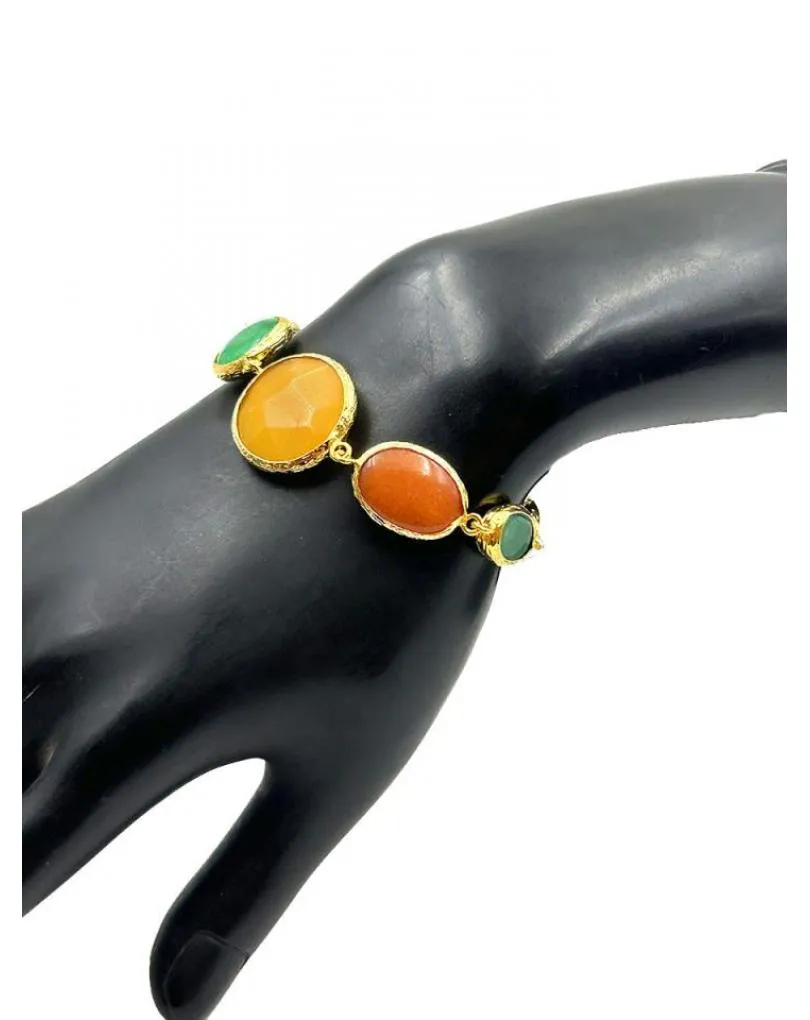 PULSERAS VERDES NARANJAS Y AMARILLO MOSTAZA SUPER BONITAS