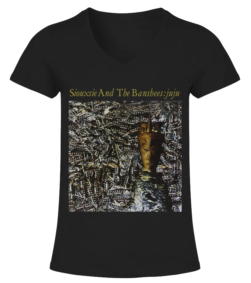 RK80S308BK. SIOUXSIE AND THE BANSHEES  JUJU CAMISETA CUELLO PICO MUJER
