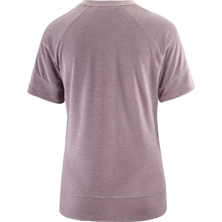 SALOMON RUNLIFE Tee W Ligth Grey