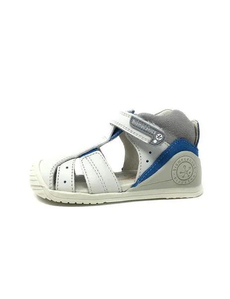 sandalia blanco azul biomecanics
