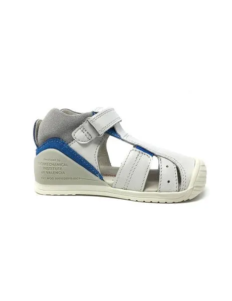 sandalia blanco azul biomecanics