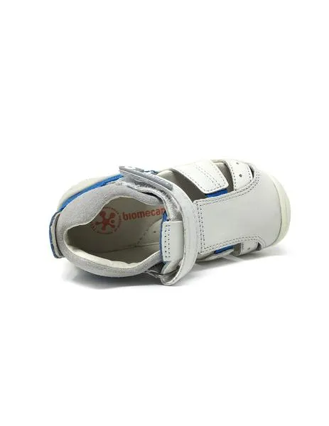 sandalia blanco azul biomecanics