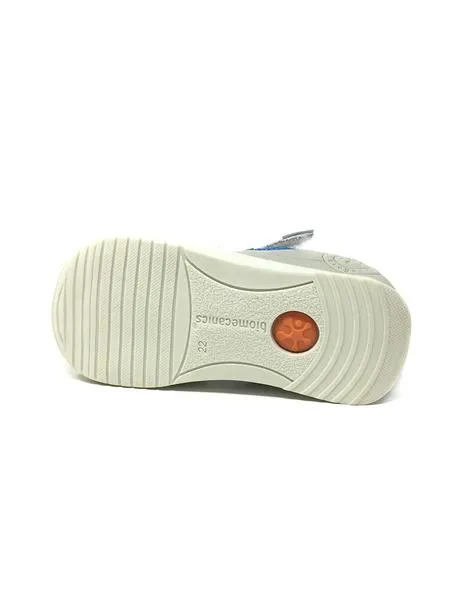 sandalia blanco azul biomecanics