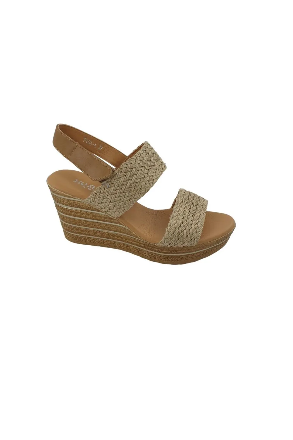 Sandalia cuna mujer hurlun beige p106