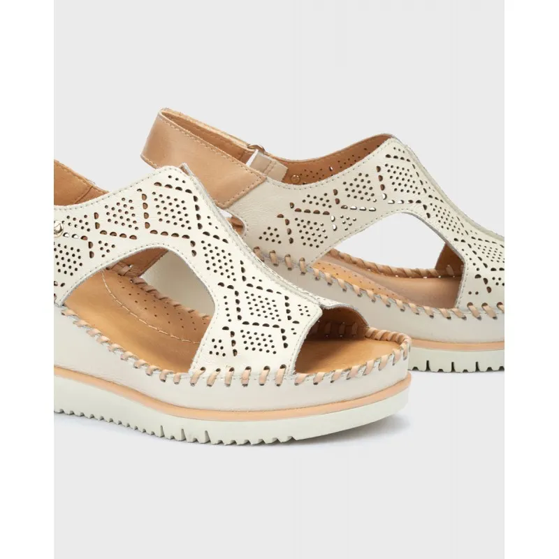 Sandalia cuña Pikolinos AGUADULCE W3Z beige