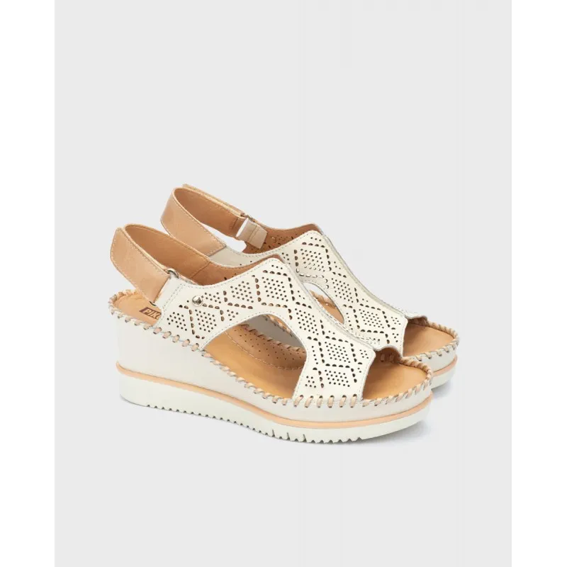 Sandalia cuña Pikolinos AGUADULCE W3Z beige