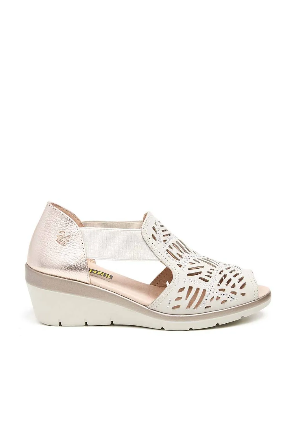 Sandalia Mujer 24HRS 25960 Crema Beige