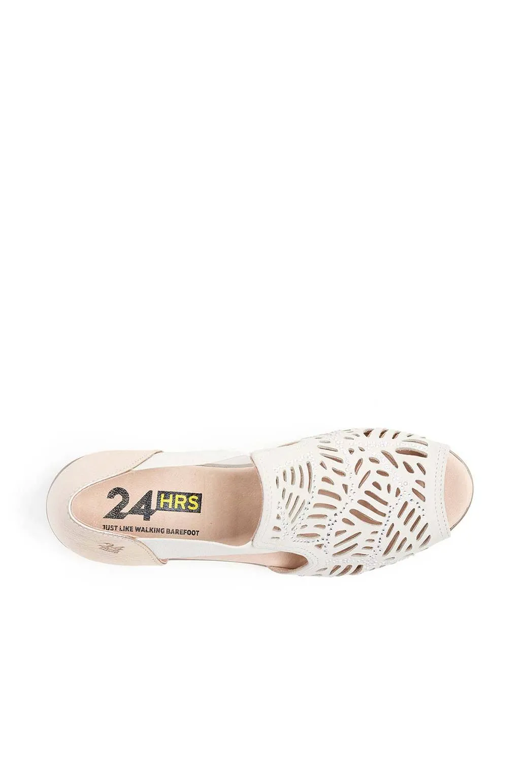 Sandalia Mujer 24HRS 25960 Crema Beige