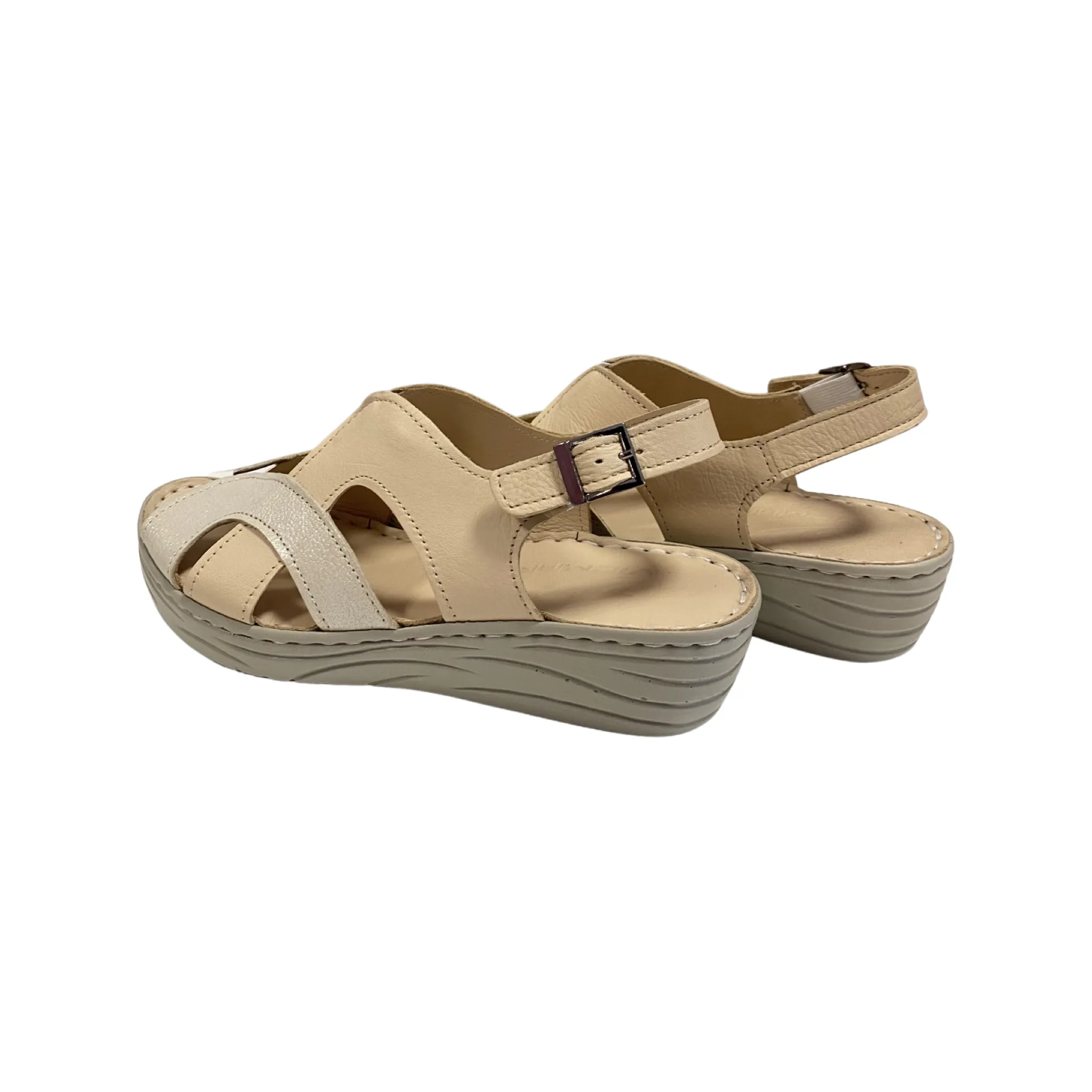SANDALIA MUJER VICMART 99316 BEIGE