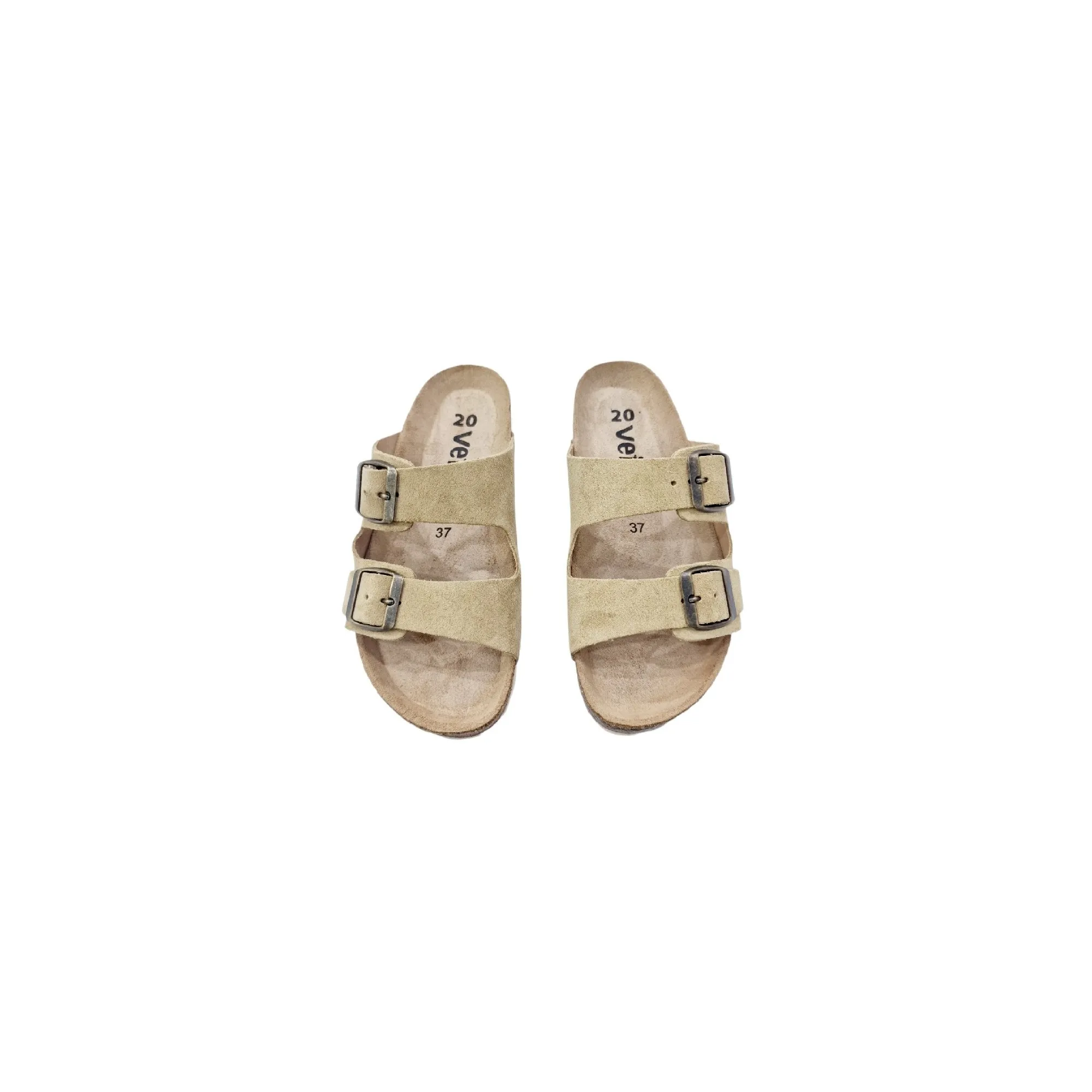 SANDALIA PALA BIO 2 HEBILLAS BEIGE