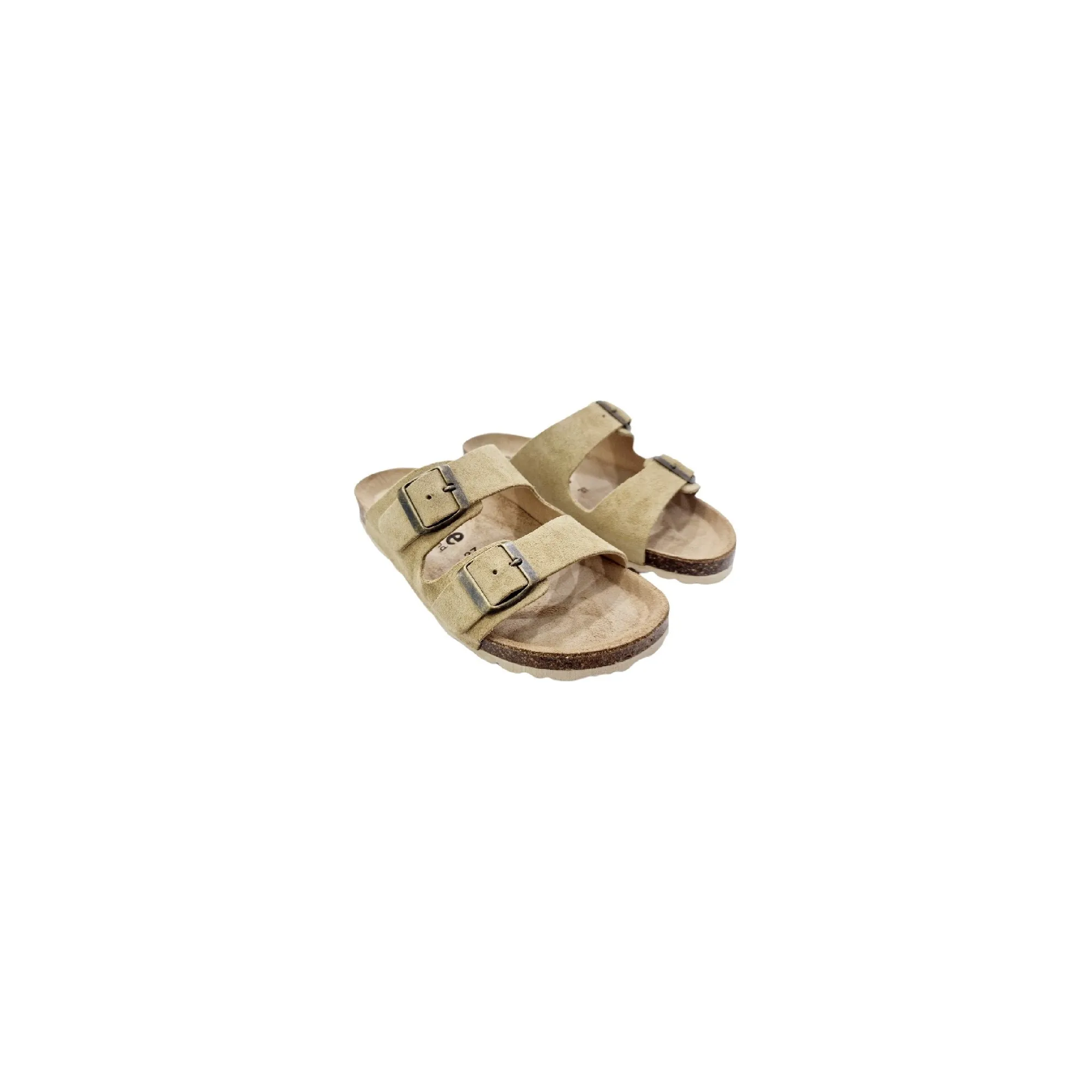SANDALIA PALA BIO 2 HEBILLAS BEIGE