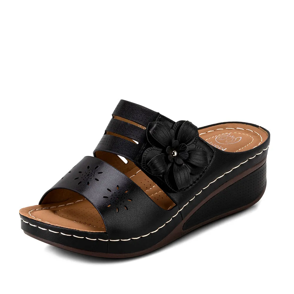 Sandalia Plataforma Negro Casual Qiu323 Weide