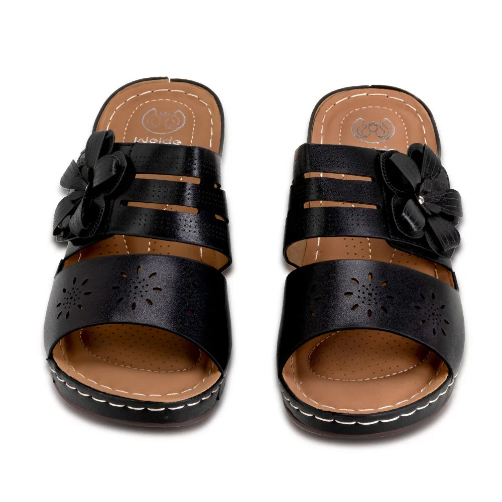 Sandalia Plataforma Negro Casual Qiu323 Weide