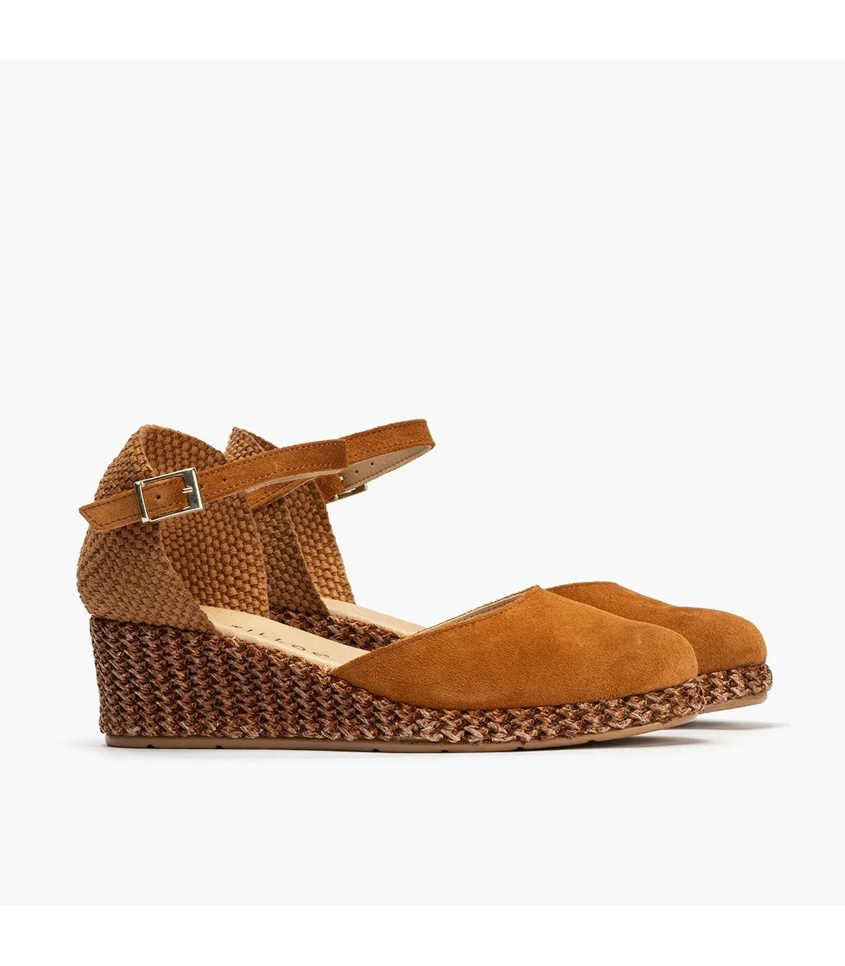 Sandalia Valenciana mujer redondo serraje BEIGE