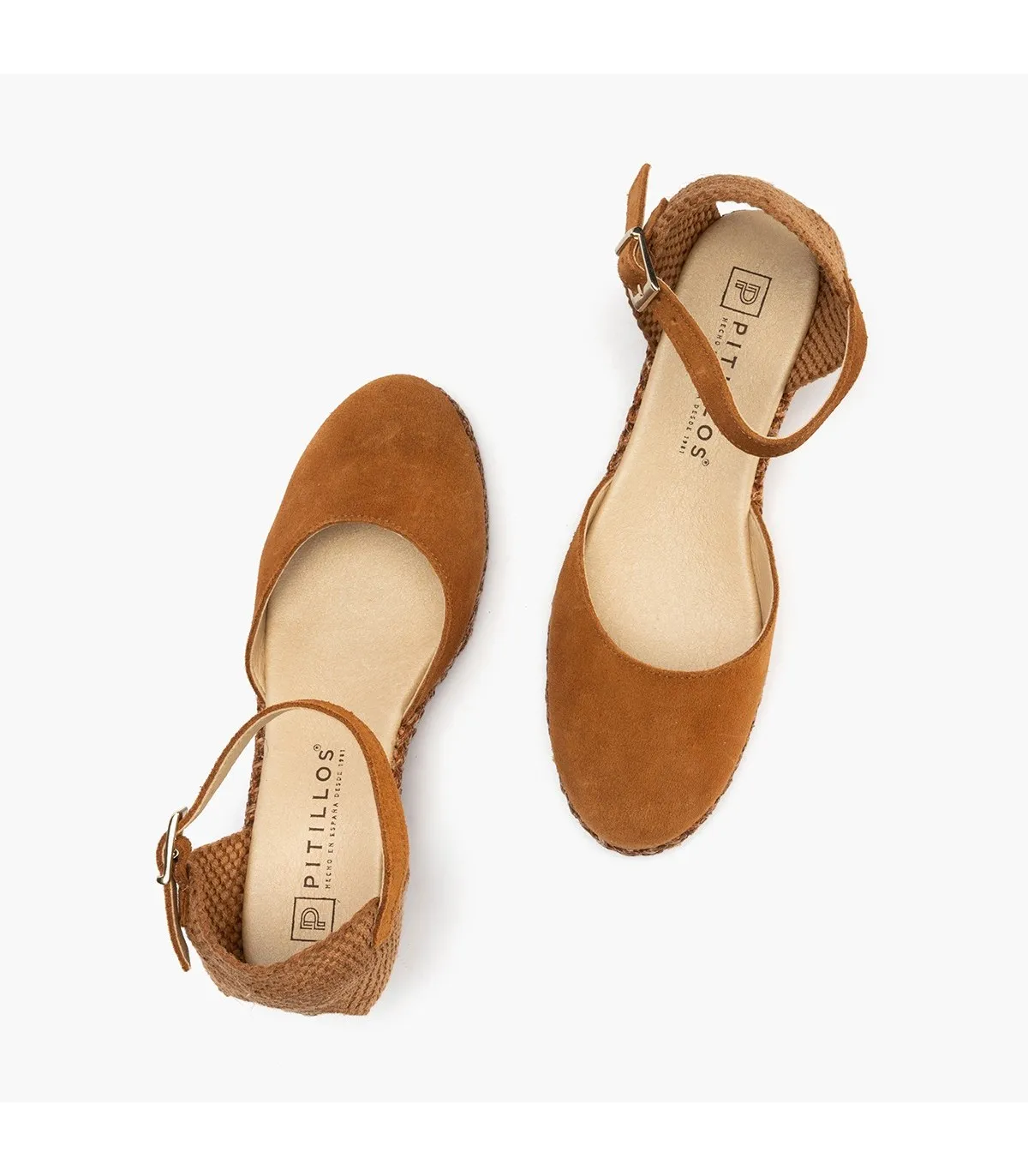 Sandalia Valenciana mujer redondo serraje BEIGE