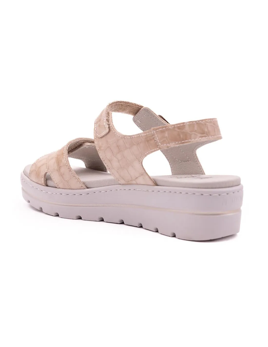 SANDALIA VELCRO MUJER NOTTON 0465 BEIGE